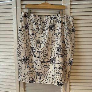 SHEIN abstract skirt